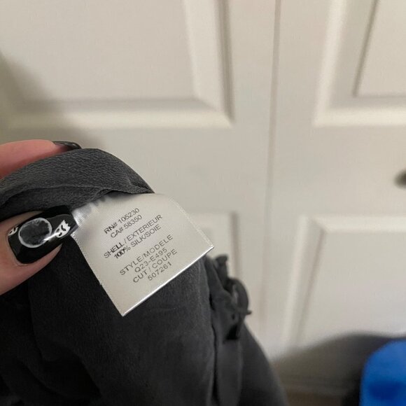 Equipment Femme Womens Gray 100% Silk Landon Drawstring Cropped Pants Medium - Picture 4 of 10